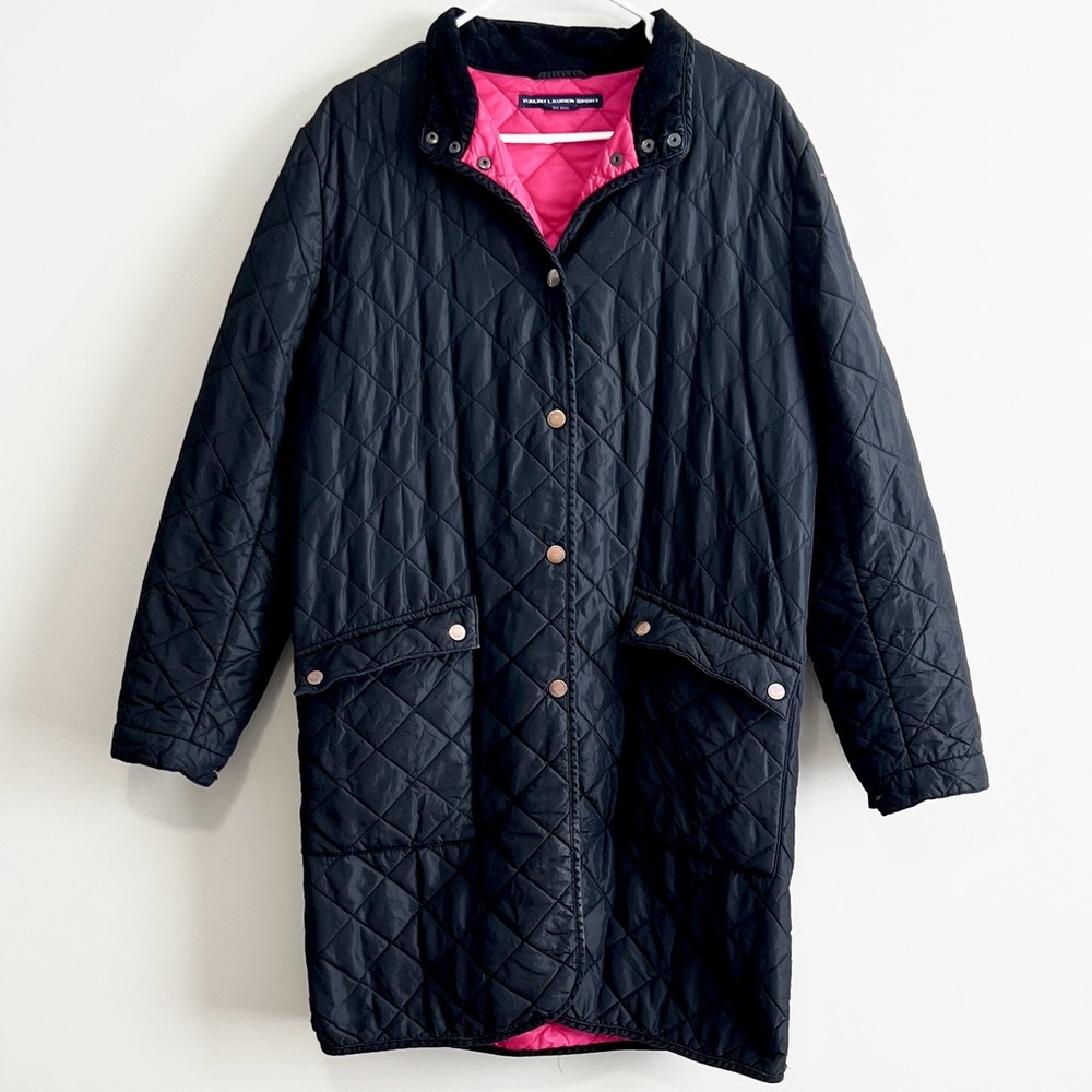 Ralph Lauren Sport Longline Quilted Puffer Coat